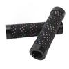 2er Set Fahrradlenkergriff-Set Anti-Rutsch Dual-Locking PU Bequemes Fahrradlenkergriff-Set 22,2 mm Schwarz mit farbiger Basis