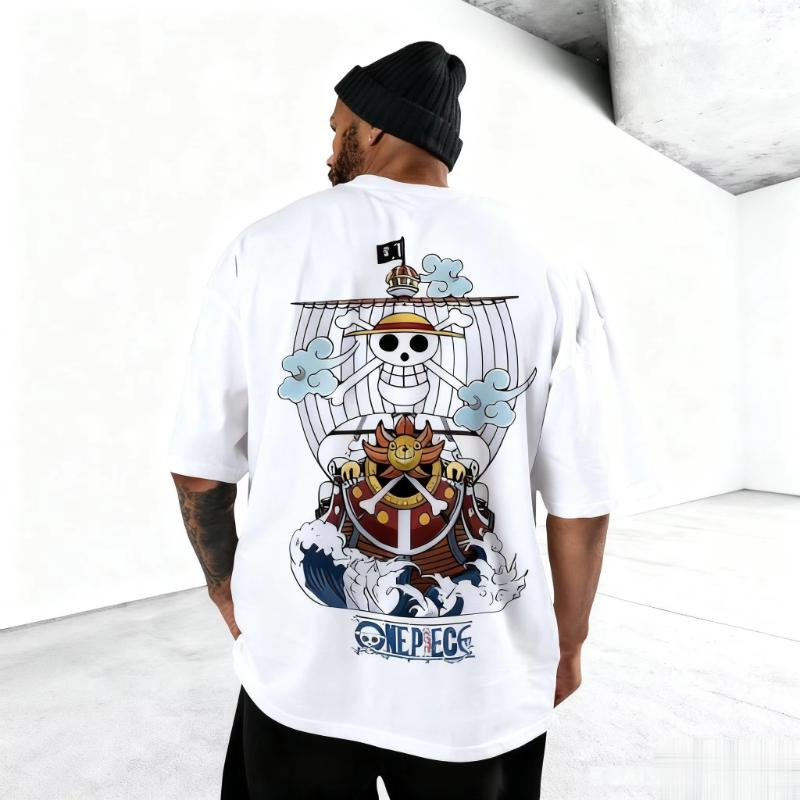 Anime tričko One Piece Pánské Dámské Bavlněné Krátký rukáv Ležérní top Letní Manga Grafický potisk Volný Streetwear Cosplay Y2k Oblečení