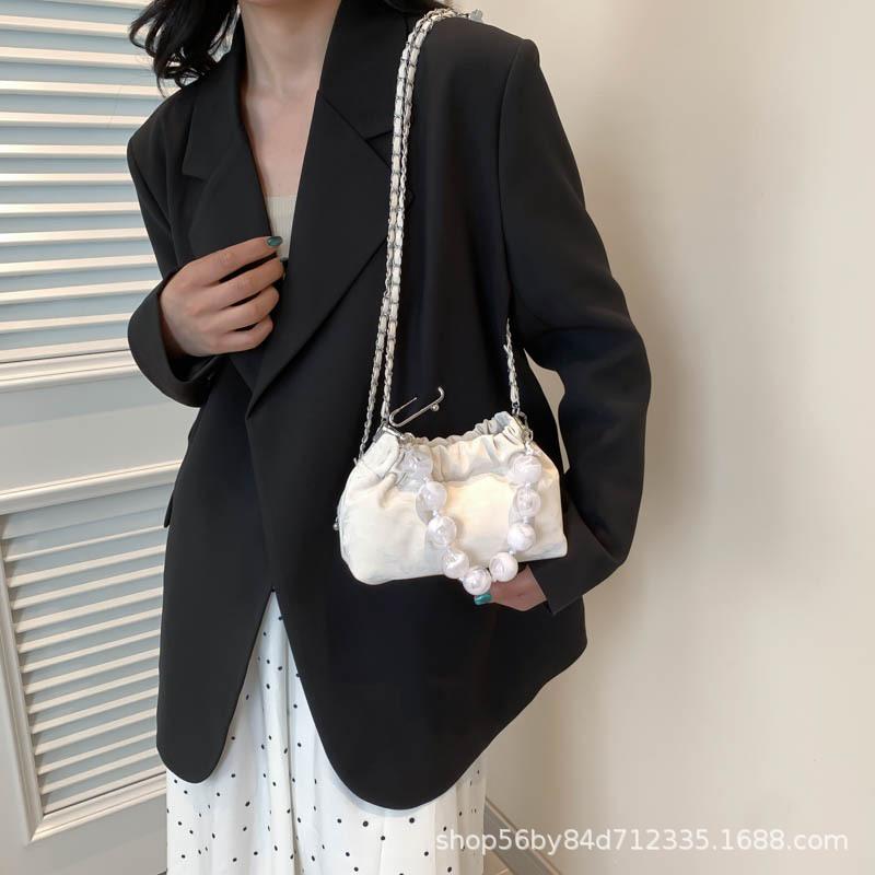 Pearl Cloud Bag One Shoulder Premium Textured Small Bag 2025 New Crossbody Bag Niche Design Underarm Bag