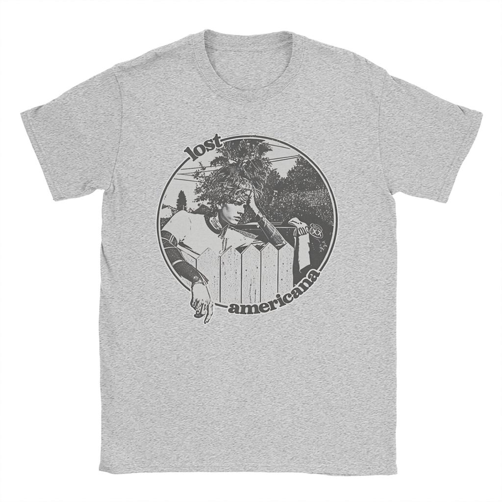 Unisex Women MGK Lost Americana Tour Rock T Shirts Pure Cotton Tops Hipster Short Sleeve O Neck Tees Birthday Gift T-Shirt