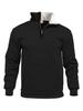 Men's Waffle Knit High Collar Half-Zip Pullover Sweatshirt - Autumn Casual Outdoor Style