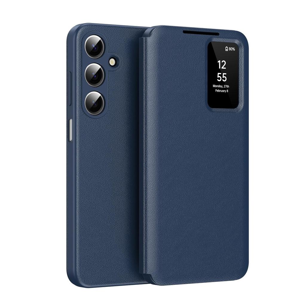 For Samsung Galaxy A16 A56 A55 A17 A37 A57 Smart Window Case, APP Wake Up/Sleep, Wallet Phone Protect Cover Card Pocket Holder Case