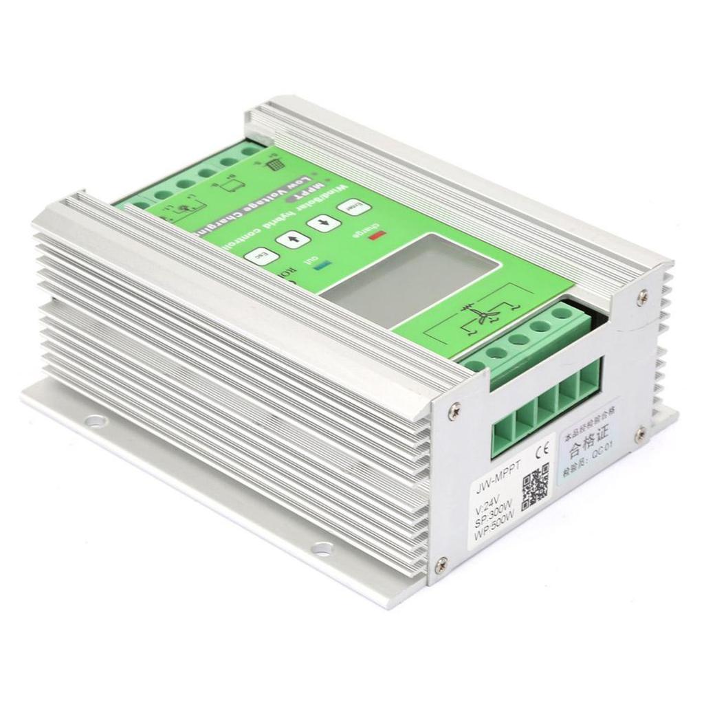 LCD Wind Solar Hybrid Charge Controller MPPT Boost Charge 12 24V Auto (600W Wind 300W Solar)