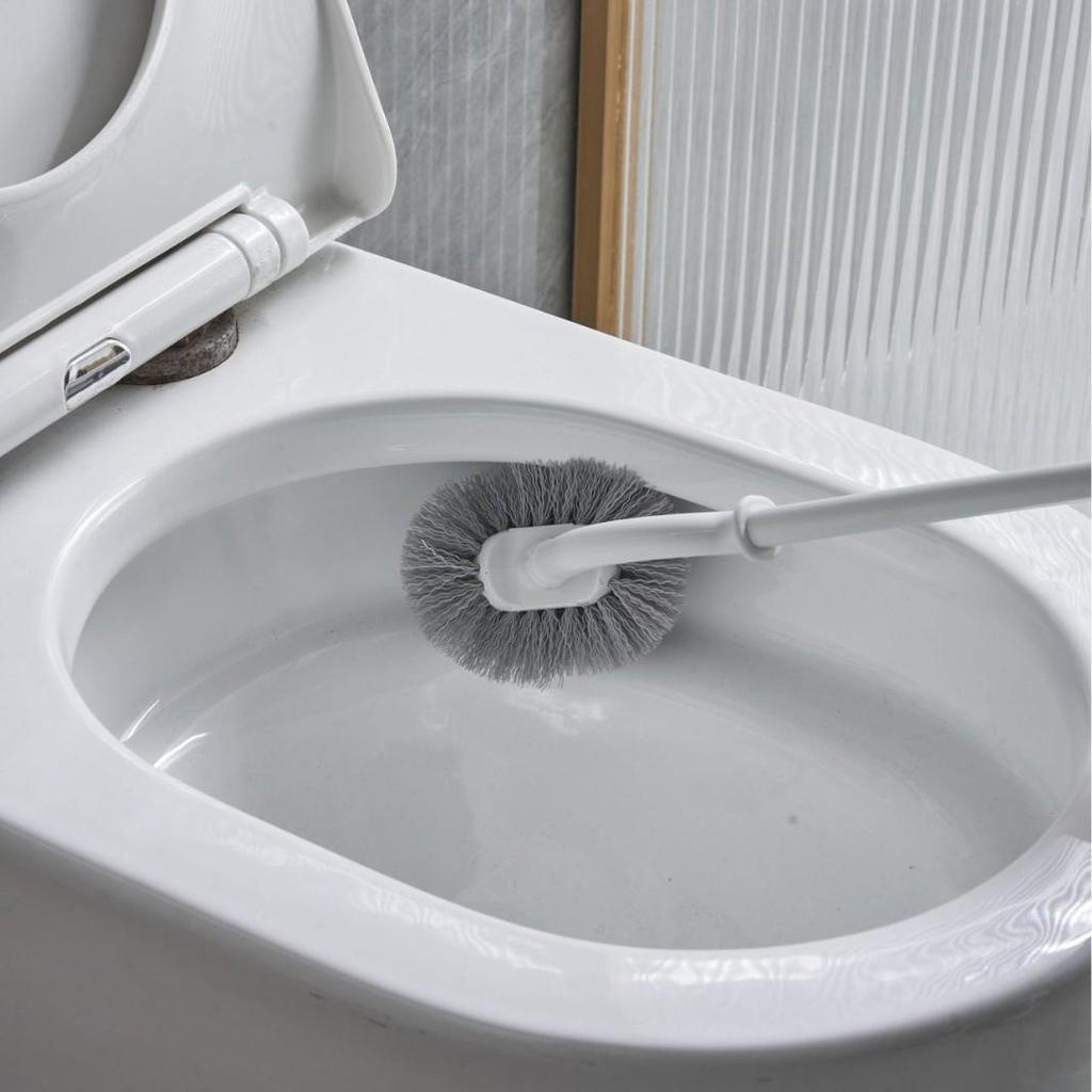 Japanese Style Long Handle Toilet Brush Set for Seamless Cleaning