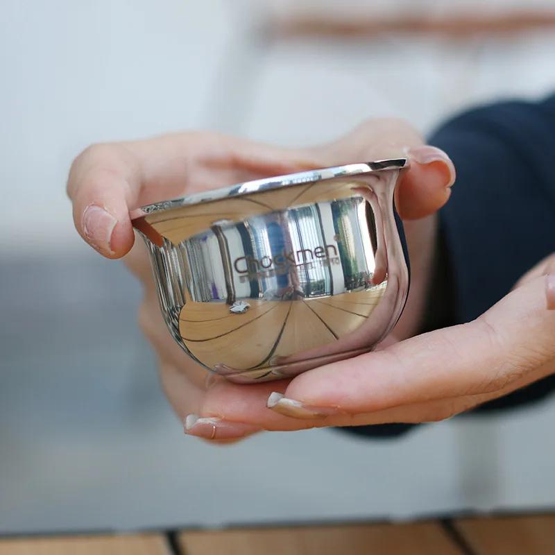 80ml 316 Surgical Steel Shot Glass Premium Liquor Tasting Cup Whiskey Tequila Spirit Glass Dishwasher Safe Barware Gift 2.7oz