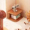 Stackable Desktop Corner Stand Vertical Design Corner Storage Rack Wood Book Shelf  Household