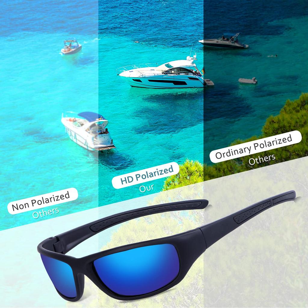 Duduma Sunglasses Polarized Uv Protection Sports Running Cycling Baseball Golf Driving Lightweight TR8116
