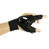 1Pc/1Pair Flashlight Gloves Fingerless Waterproof Black Night Light Fishing Gloves for Fishing