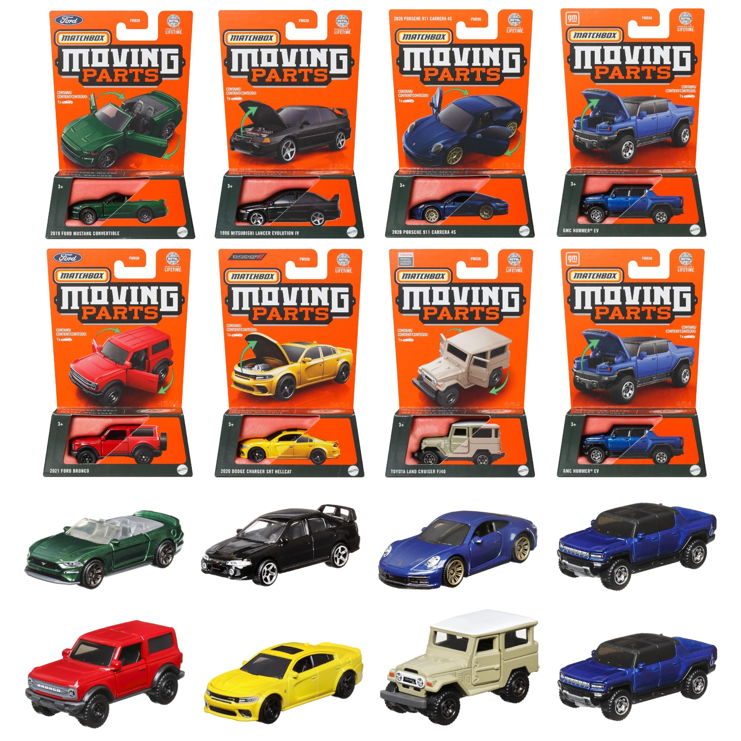 

Ассортимент деталей для переезда Matchbox, мини-автомобили, проданные в годах и [8 коробок] [3 вверху] 988J-FWD28