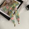 Embroidered Lace Silk Scarf Premium Pendant Small Scarf Tie Bag Ribbon Rose Lace Mesh Headscarf Headband Hair Accessories
