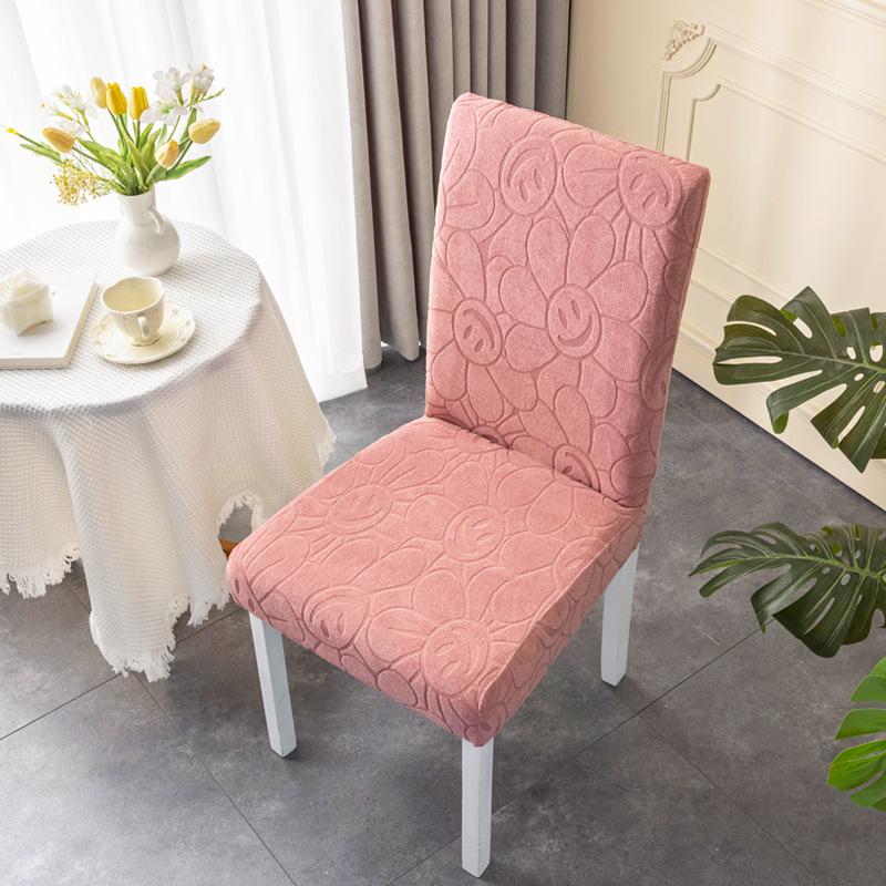Elastic Thickened Chair Cover Seat Dining Table Household Living Room Stool Cover Chair Cover Fabric