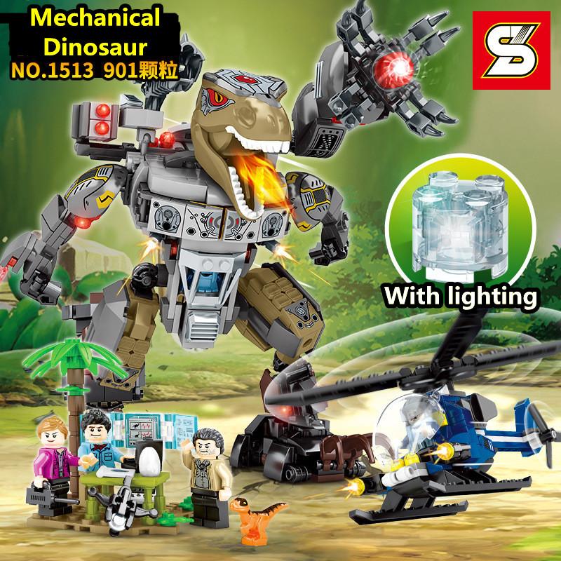

SZ-1513 серия Юрского периода, механическая модель динозавра для мальчика, маленькие частицы, собранные своими руками, строительные блоки, детские игрушки