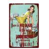 Vintage Pin Up Girl Tin Sign Plaque  Sexy Retro Metal Wall Decor for Bar Pub Club Man Cave  Classic Metal Sign Painting