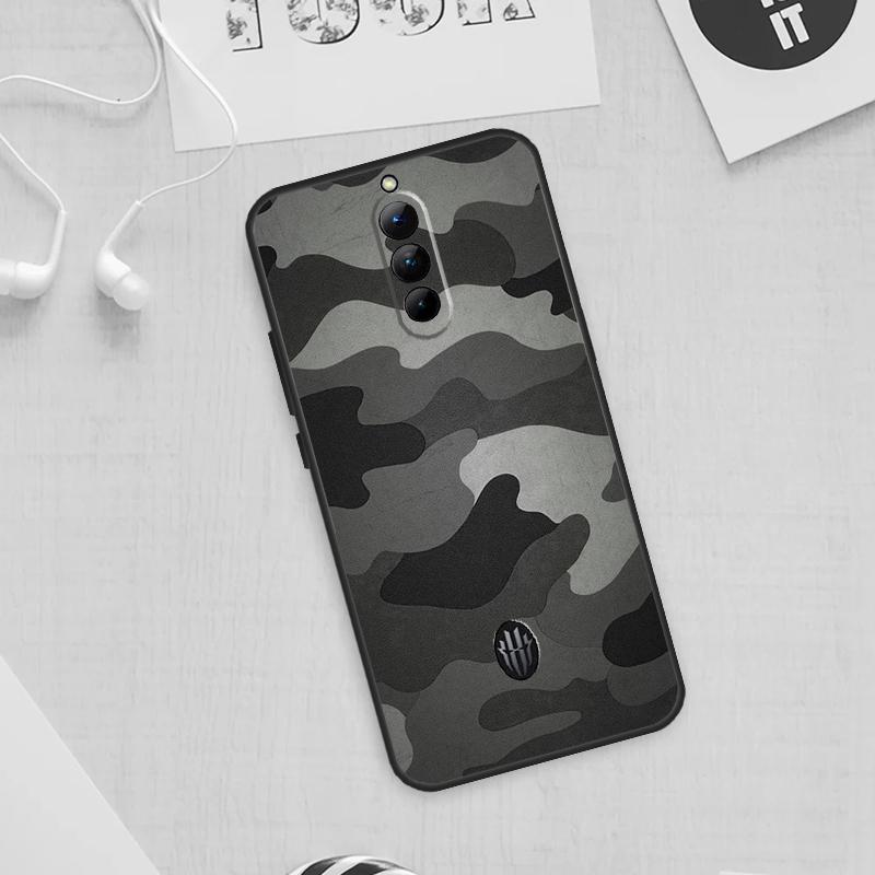 Black Night Camo Camouflage Case For Nubia Red Magic 9 Pro Plus 5G 5S 6R 6 7 6S 7S Pro Cover For Redmagic 8 8S Pro Plus