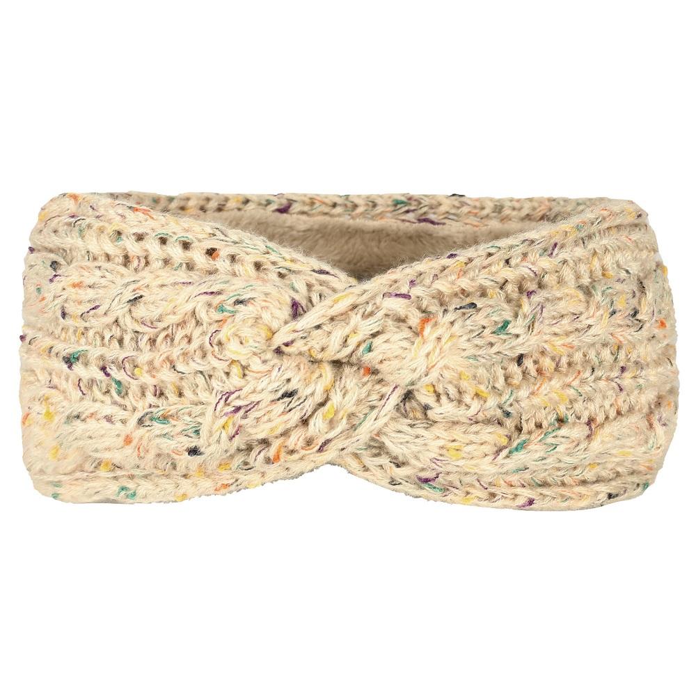 Knitted Yarn Headband Inner Layer Long Grain Velvet Front Twisted Windproof Keepwarm Headband