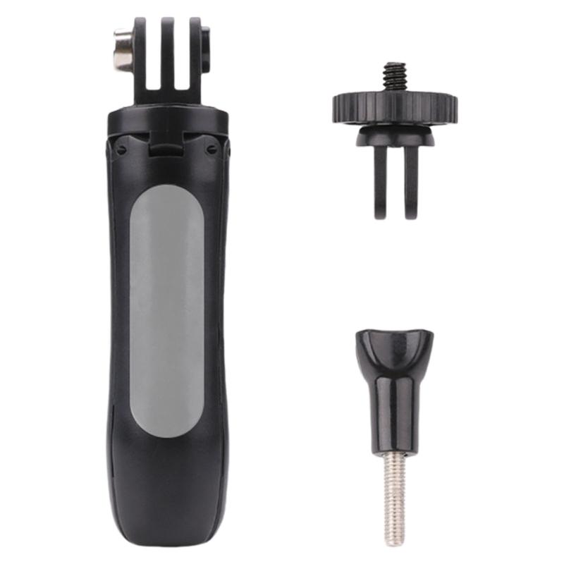 

Adjustable Miniature Tripod for Digital Cameras High Strength Aluminum Alloy Frame Smooth Panning Control Hand Grip серый