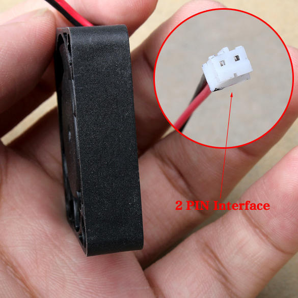 6PCS 40X40X13MM Cooling Fan DC 12V 2Pin 9 Blade Cooler Brushless Mini Cooling Fan Brushless Computer CPU Cooling Cooler Fan