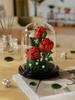Flower Bouquet Bonsai Building Blocks Artificial Plastic Plant Dust Cover Micro Model Home Decoration Toys For Kid Birthday Gift