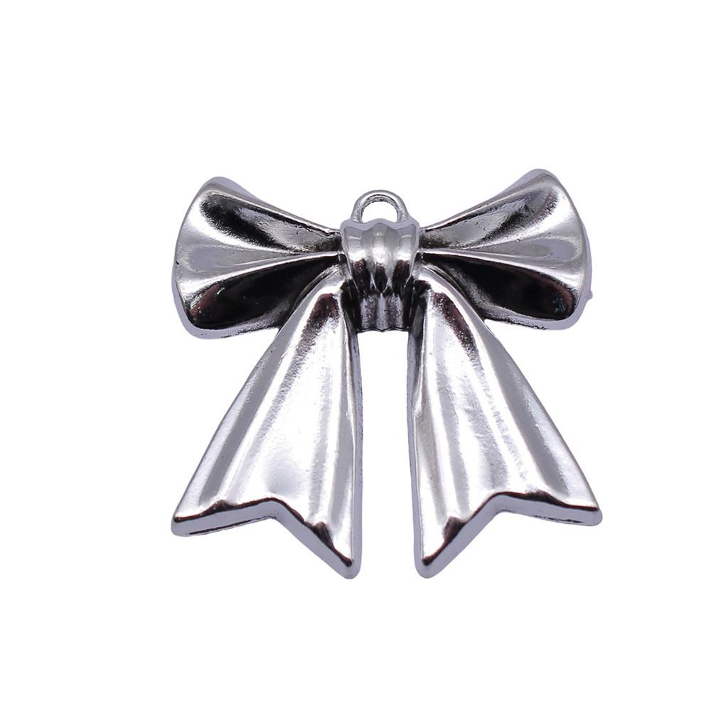 Pendants Bow With Crown Charms For Princess Themed Jewelry Making Alloy