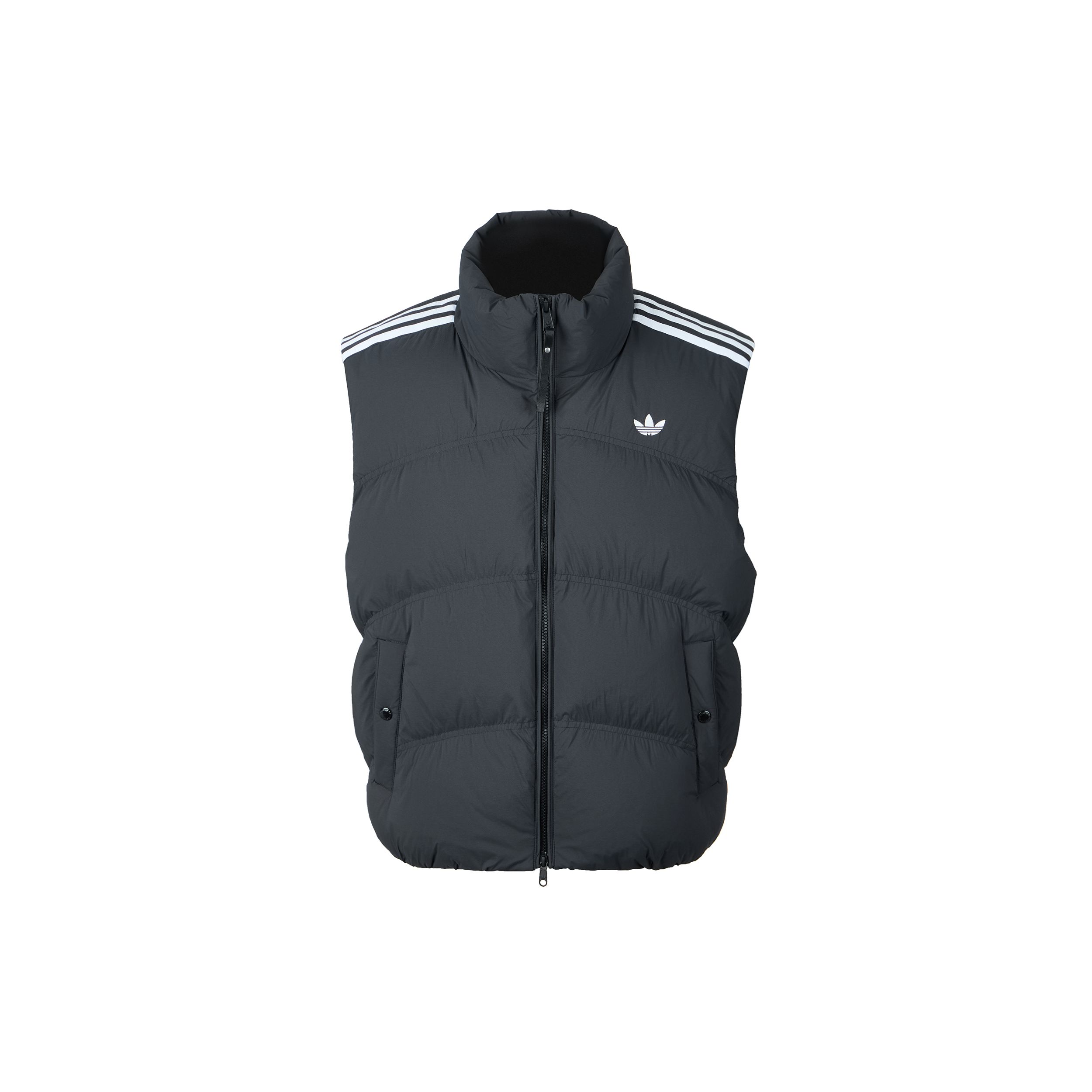 Adidas Men's Black Originals Comfortable Stand Collar Skin-Friendly Sports Warm Down Vest Unisex Vests Ks6108 Cm