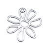 Simple Flower Charms Antique Alloy Pendants For Minimalist Floral Jewelry