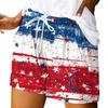 Women's Casual  Summer Elastic Beach Shorts  Print Casual Shorts