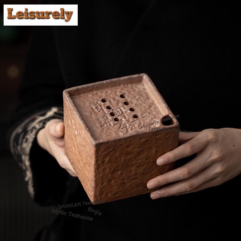 Coarse Pottery Jianshui Tea Cup Wash Water Washing Slag Tank Tea Residue Barrel Household Chaxi Tableware Accessories Decoration