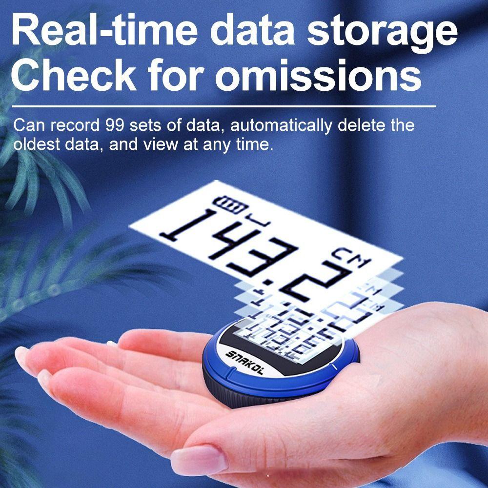 LCD Display Electronic Digital Tape Measure Small Size High-precision Rolling Measuring Tool Multifunctional Portable Design