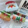 Weihnachten Schneemann und Weihnachtsmann Haarspangen - Festliche Krallen- und Haiklammern für Pferdeschwänze und Hochsteckfrisuren