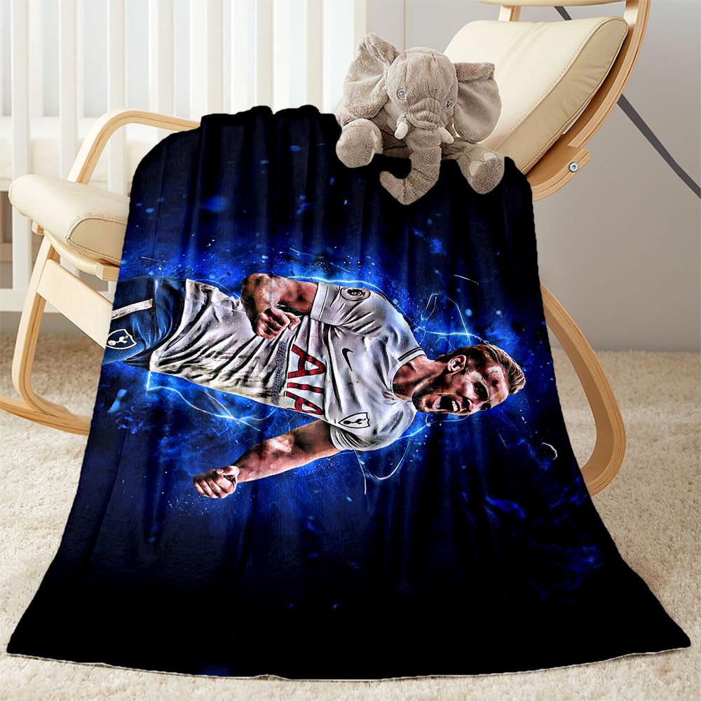Football Player Action Blanket Ultra-Soft Great for Bedding Office Chair Chair All-Season Use Modern Style Ideal Gift For Birthday Valentine'S Day