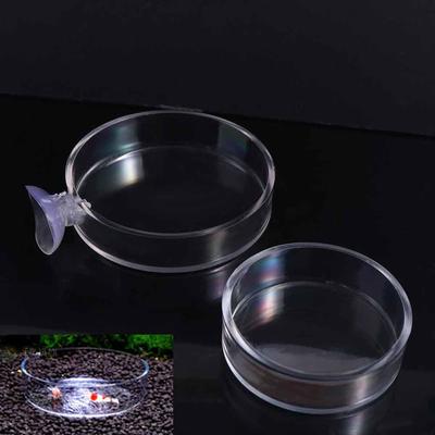 1 Stück Praktisch Langlebig für Aquarium Transparente Acryl Garnelenfutterbox Fischfutter Schale Garnelen Futterspender Fischfutter Schüssel