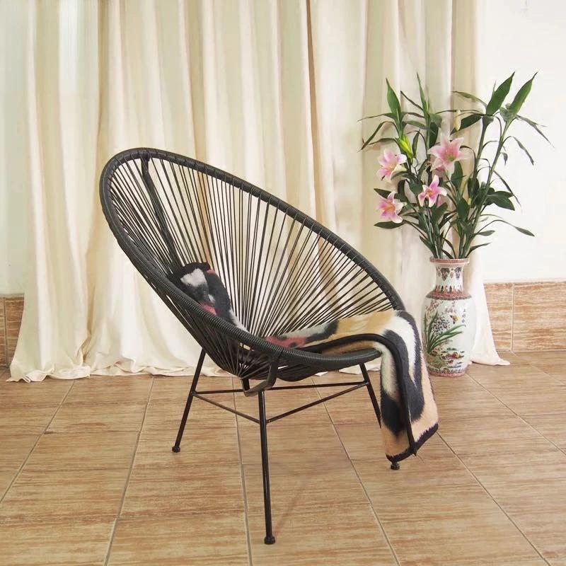Balcony table and chair outdoor table and chair garden furniture garden rattan chair net red leisure villa lazy