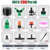 148/180/200PCS Garden Automatic Drip Irrigation Watering System Kit No Waste Water for Greenhouse Seedling Growing