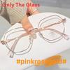Blue Light Blocking Eyewear With Metal Square Frame For Women And Students