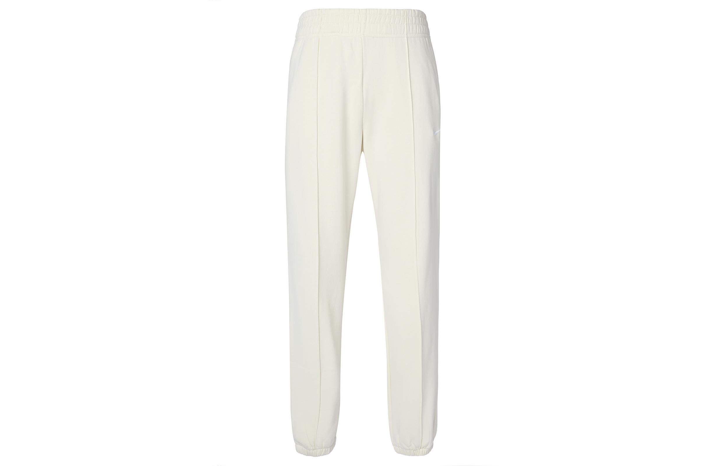 Nike Sportswear Essentials Knitted Sweatpants Women s Coconut Milk Moderate Cuffed Pants BV4090-113 XL