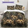 German Shepherd Pattern Bedding Home Decoration Birthday Gift (1 * duvet cover + 2 * pillowcase, without core)
