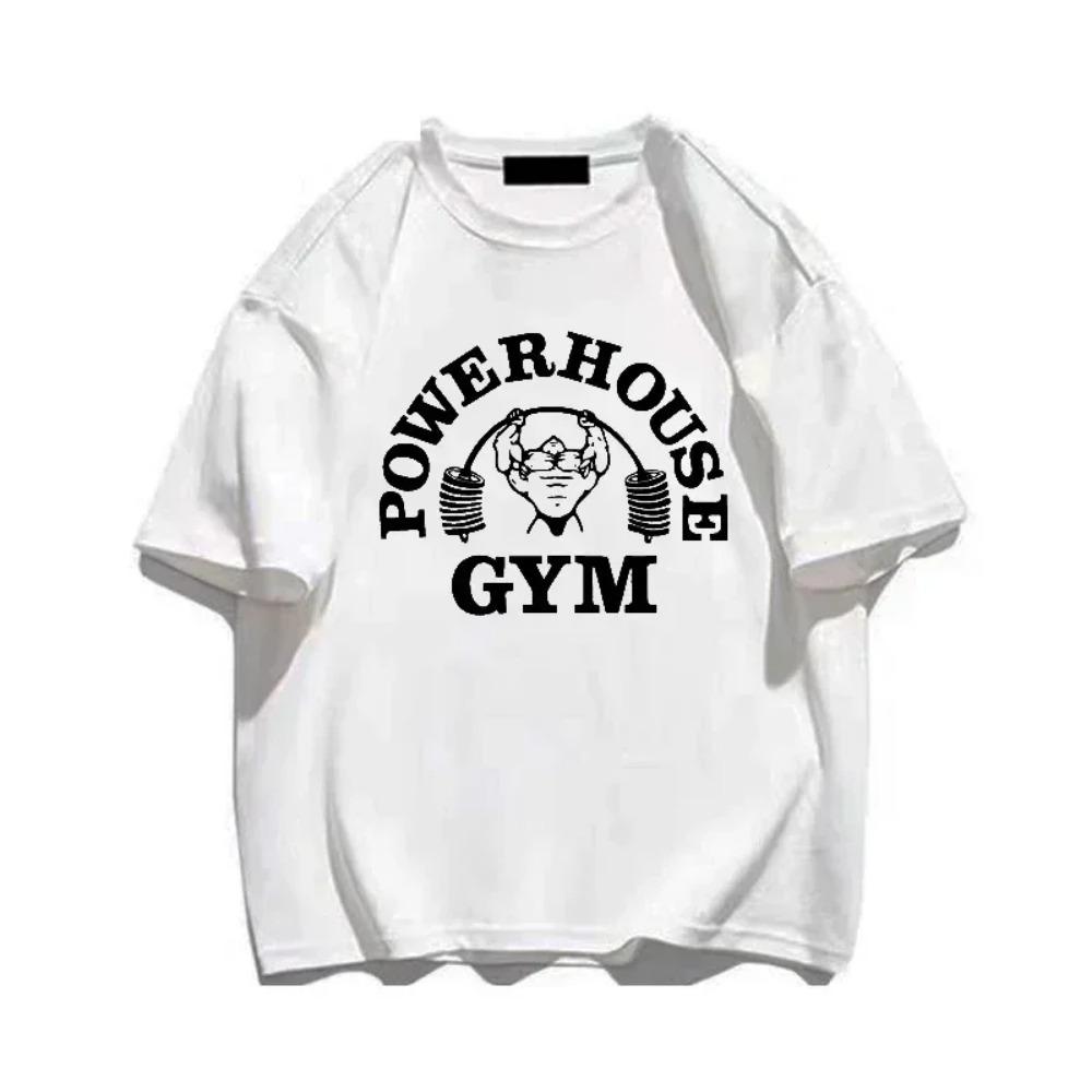 Summer Men's Gym T-shirt Pattern Printed Fashion Leisure Sports Men's Round Neck T-shirt High Quality Men's Clothing