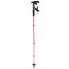 Outdoor Aluminium Alloy Suspension T Handle Trekking Pole Walking Stick for Climbing Camping(red )
