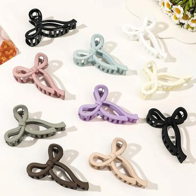 Hollow Butterfly Large  Elegant Hair Clip Simple Back Head Updo Hair Claw Shark Hair Clip Headdress