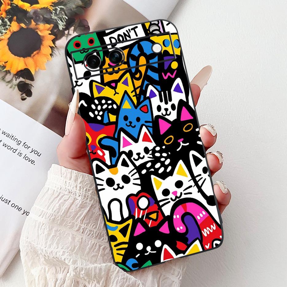 Für Google Pixel 8A Hülle Cooles Design Muster Abdeckung Stoßfest Weiches TPU Handyhülle Für Google Pixel 8 Pro Pixel8 A Pixel8A Fundas