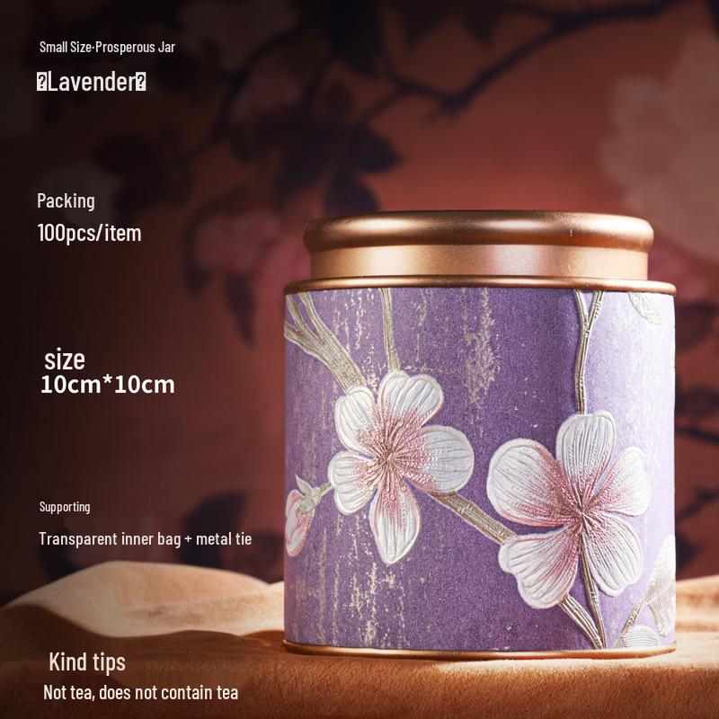 Exquisite Floral Tea Canister for Black, Green, Longjing Teas - Creative, Portable, and Sealed.