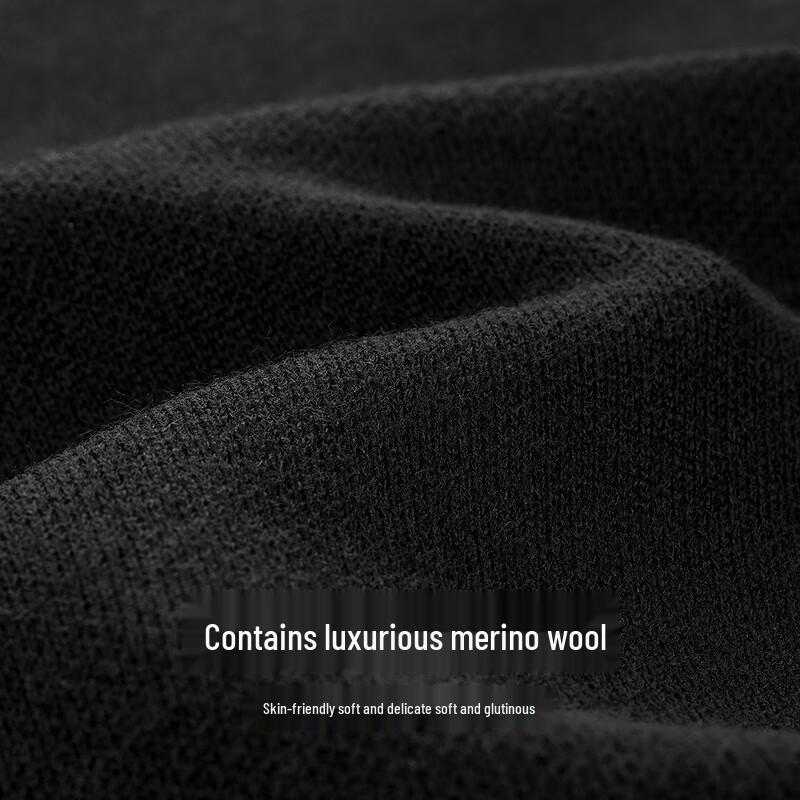 Withwolf Men's 7A Antibacterial Tech Warming Merino Wool Sweater