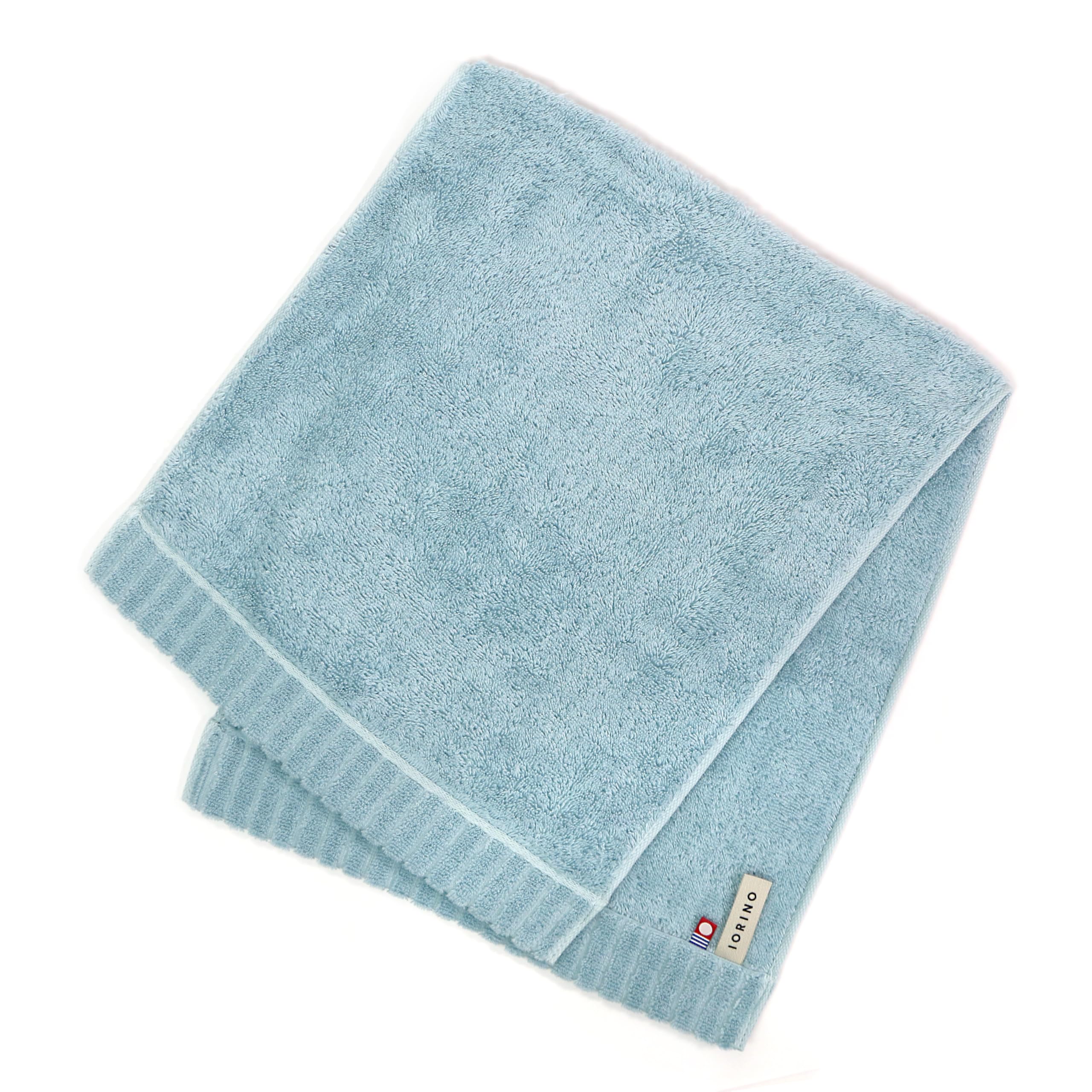 

Imabari Towel Iori NEW IORINOHighly Absorbent Face Towel - Fluffy, Soft, and Highly Absorbent (Blue)