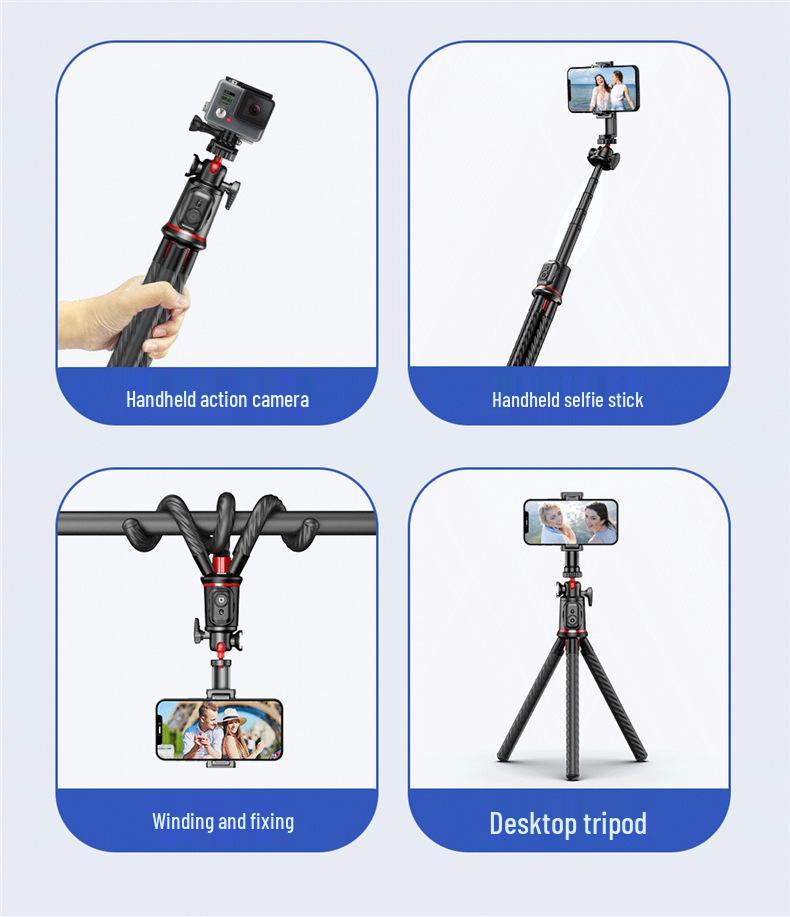 C03 Multi-Functional Octopus Tripod Selfie Stick for Phone and GoPro Cameras