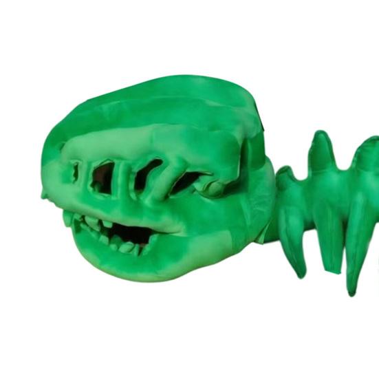 Accessori Pet Trick or Treat Costume Scheletro di Dinosauro Gatto, Outfit con Cappuccio Peluche, Costume Carino Spaventoso Leggero per Gattini Abbigliamento Halloween per Gattini