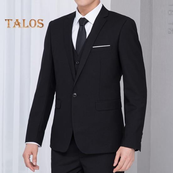 Ανδρικό επίσημο μπλέιζερ κοστούμι πέτο μονόχρωμο μονόχρωμο επαγγελματικό σακάκι για καθημερινά πάρτι γάμου