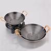 Round Bottom Alcohol Furnace Household Stainless Steel Pot Spicy Spicy Pot Hotpot Non Stick Dry Boiler Commercial Hot Pot