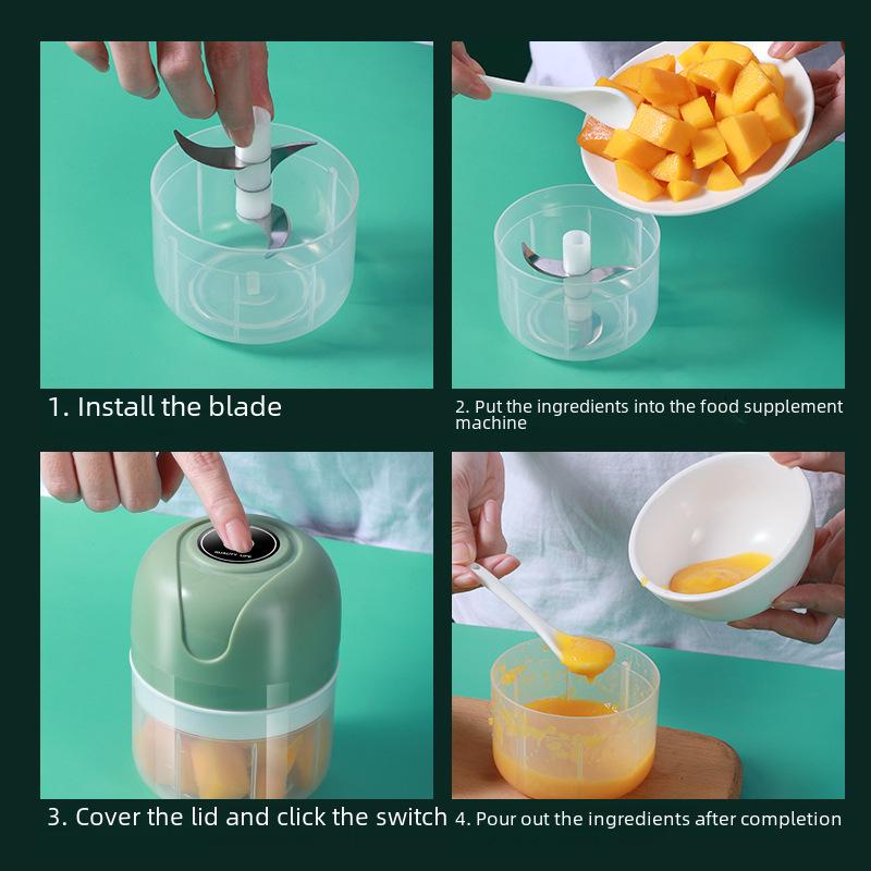 Matberedare för spädbarn: Multifunktionell elektrisk mixer & minikvarn