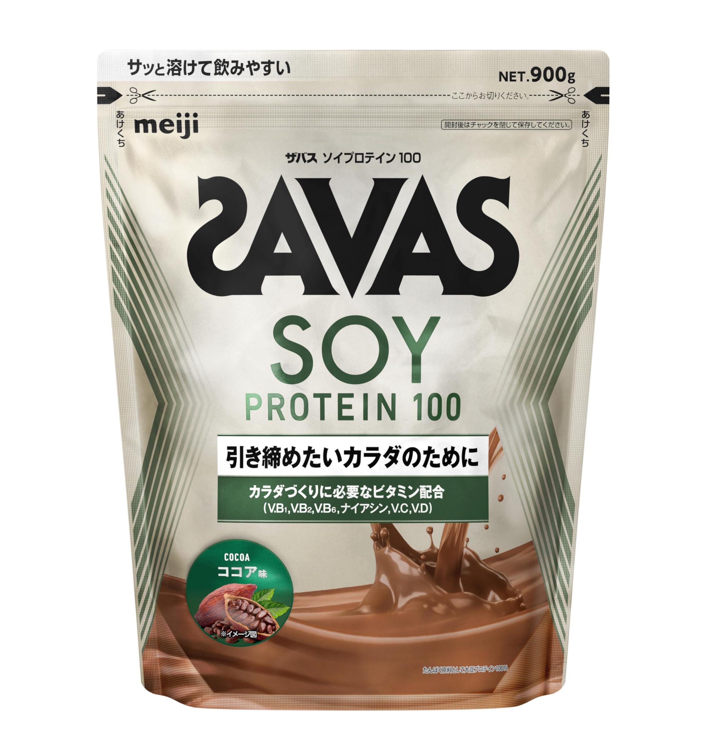 

SAVAS Soy Protein 100 Cocoa Flavor 900g Meiji