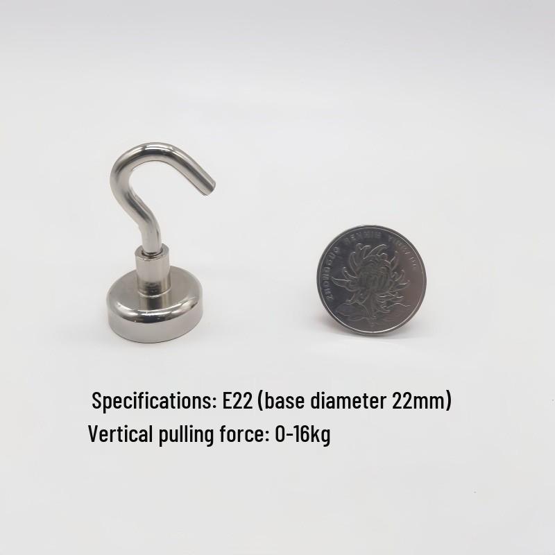 Punch-Free Neodymium Magnetic Hook for Walls & Doors